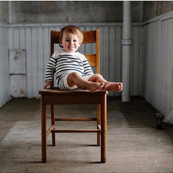 Oeuf NYC Retro Shorts Navy/White - Picture 3 of 4